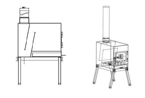 Печь дровяная Сибтермо большая в Краснодаре