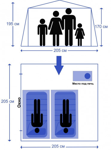 Мобильная баня-палатка МОРЖ в Краснодаре