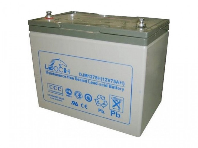 Аккумулятор Leoch DJM1275H (12 В, 75 Ач) в Краснодаре
