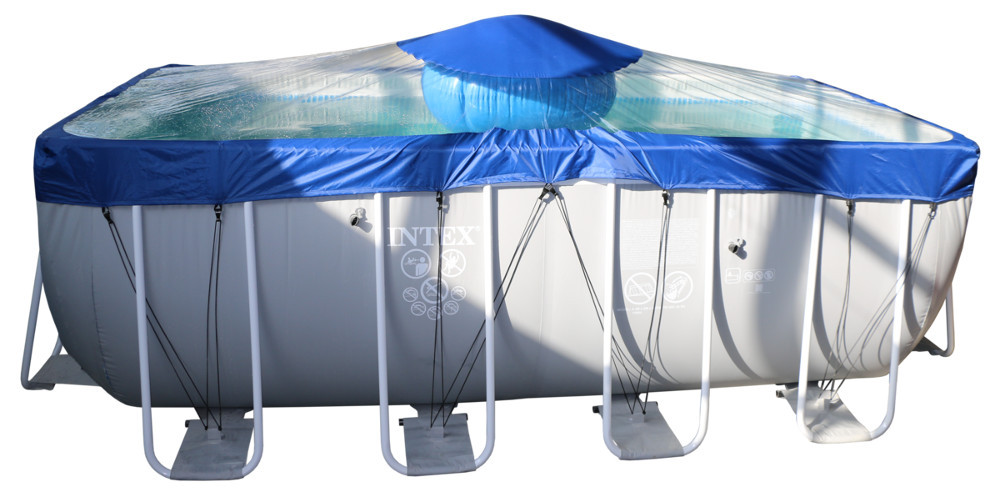 Тент для прямоугольного бассейна Intex/Bestway с надувной подушкой "Фиеста" в Краснодаре