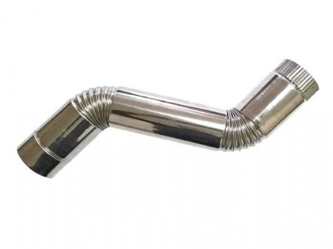 Сегмент трубы S-образный d-65 мм.(нерж.)Инвент в Краснодаре