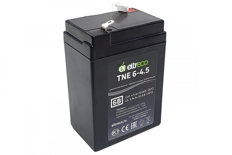 Тяговый аккумулятор Eltreco TNE6-4.5 (6V4.5A/H C20) в Краснодаре