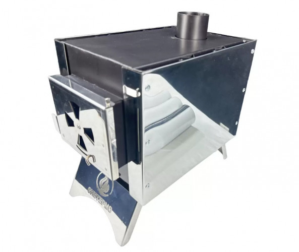 Печь дровяная Сибирка малая из нержавейки в Краснодаре