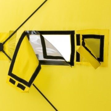 Палатка для рыбалки Helios Куб 1,5х1,5 желто/серый в Краснодаре