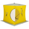 Палатка для рыбалки Helios утепл.Куб 1,5х1,5 желтый/серый в Краснодаре