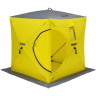 Палатка для рыбалки Helios Куб 1,8х1,8 желтый/серый в Краснодаре