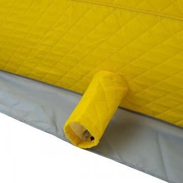 Палатка для рыбалки Helios утепл. Куб 1,8х1,8 желтый/серый в Краснодаре