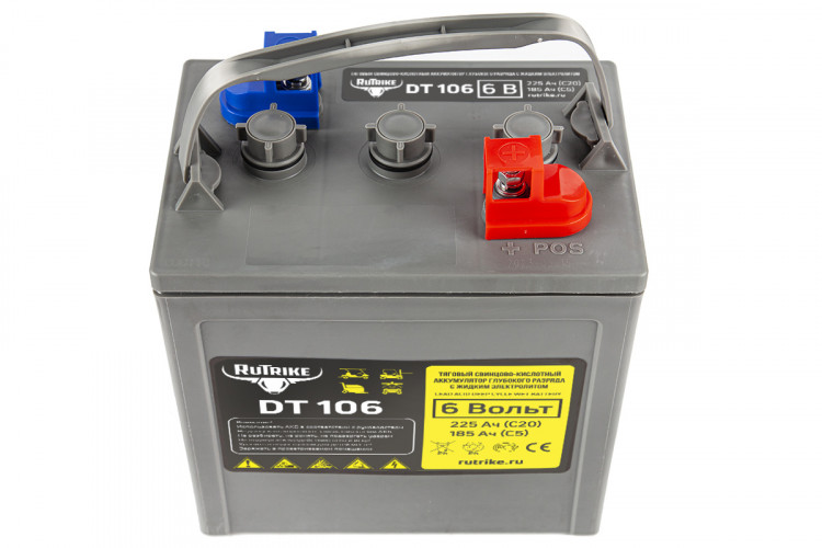 Тяговый аккумулятор RuTrike WET DT106 (T-105) 6V155A/H C3 в Краснодаре