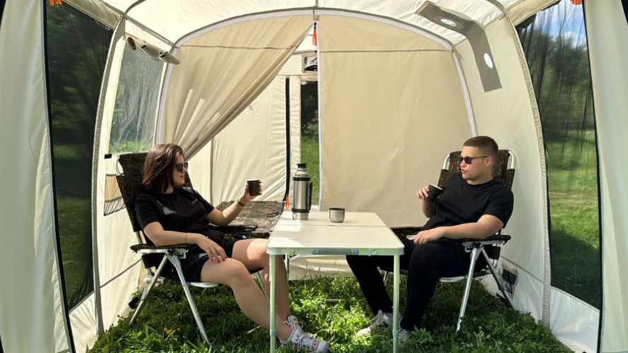 Шатер - Мобильная баня-палатка Морж Shelter XL в Краснодаре