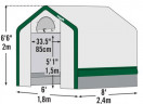 Теплица Shelterlogic 3 х 3 х 2,4 м в Краснодаре
