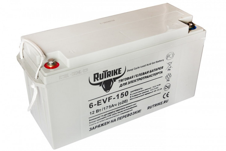 Тяговый гелевый аккумулятор RuTrike 6-EVF-150A (12V150A/H C3) в Краснодаре