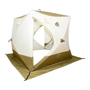 Палатка зимняя куб СЛЕДОПЫТ Premium 2.1x2.1 в Краснодаре