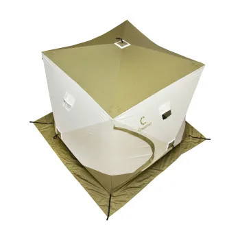 Палатка зимняя куб СЛЕДОПЫТ Premium 2.1x2.1 в Краснодаре