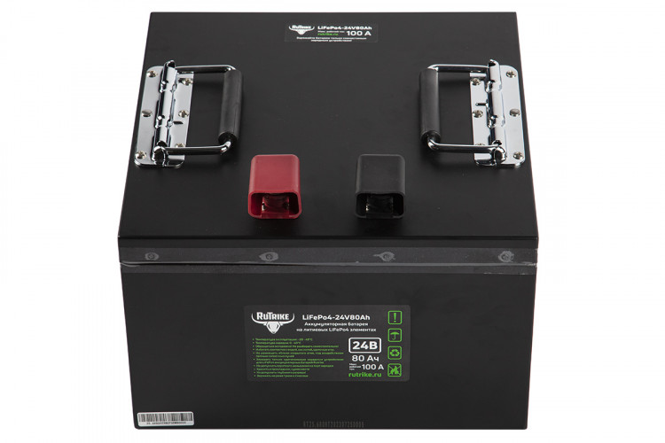 Тяговый железо-фосфатный аккумулятор RuTrike LiFePO4 24V80Ah (100A) в Краснодаре