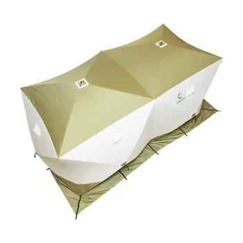 Палатка зимняя куб СЛЕДОПЫТ Premium Дубль в Краснодаре