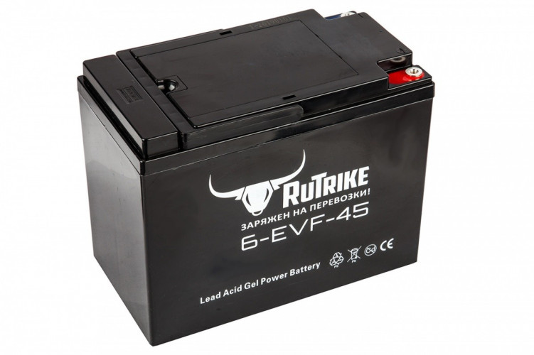 Тяговый гелевый аккумулятор RuTrike 6-EVF-45 (12V45A/H C3) в Краснодаре