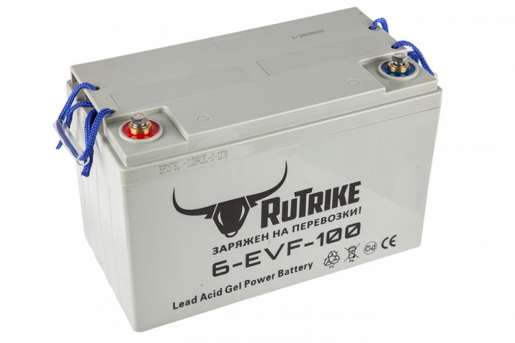 Тяговый гелевый аккумулятор RuTrike 6-EVF-100A (12V100A/H C3) в Краснодаре
