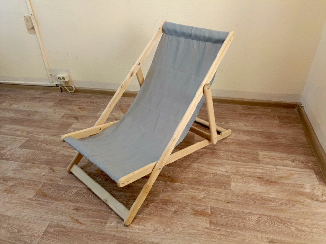 Кресло-шезлонг деревянное складное в Краснодаре