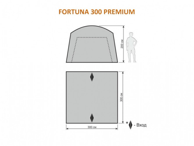 Шатер-тент World of Maverick FORTUNA 300 Premium в Краснодаре
